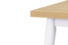 Vilinze Avanos Sabit Mdf Mutfak Masası - 70x120 Cm Naturel - Beyaz