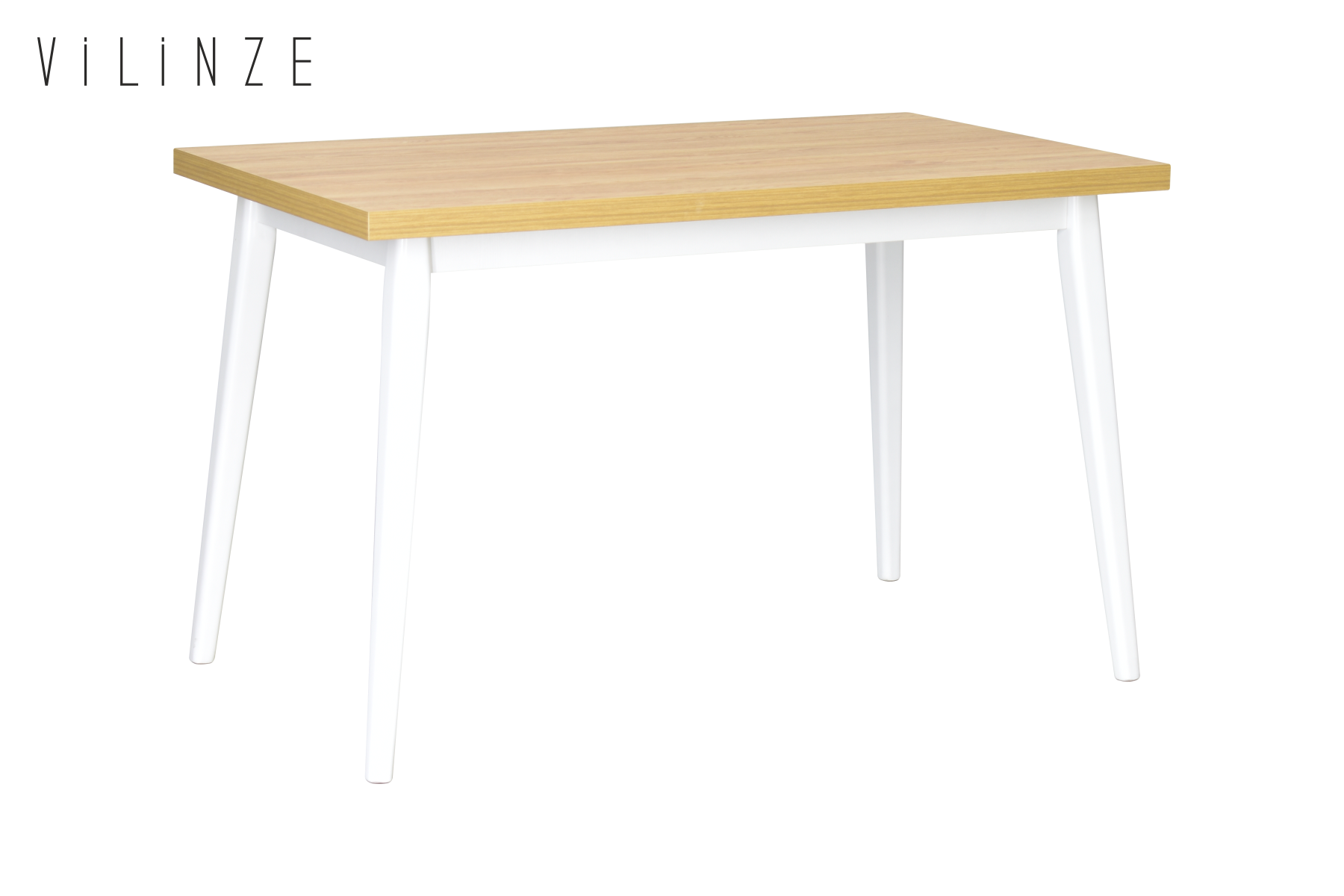 Vilinze Avanos Sabit Mdf Mutfak Masası - 70x120 Cm Naturel - Beyaz