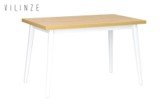 Vilinze Avanos Sabit Mdf Mutfak Masası - 70x120 Cm Naturel - Beyaz