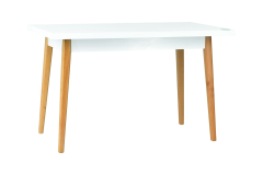 Vilinze Avanos Sabit Mdf Mutfak Masası - 70x120 Cm Beyaz - Naturel
