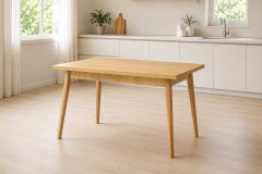 Vilinze Avanos Sabit Mdf Mutfak Masası - 70x120 Cm Naturel - Naturel