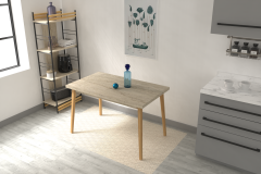 Vilinze Avanos Sabit Mdf Mutfak Masası - 70x120 Cm