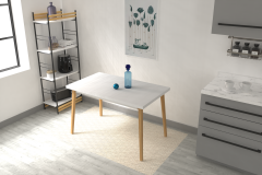 Vilinze Avanos Sabit Mdf Mutfak Masası - 70x120 Cm