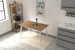 Vilinze Avanos Sabit Mdf Mutfak Masası - 70x120 Cm