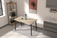 Vilinze Avanos Sabit Mdf Mutfak Masası - 70x120 Cm