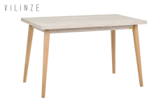 Vilinze Avanos Sabit Mdf Mutfak Masası - 70x120 Cm Traverten - Naturel