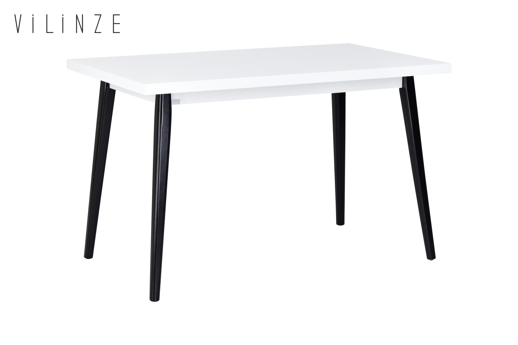 Avanos Sabit Mdf Mutfak Masası - 70x120 Cm Beyaz - Siyah