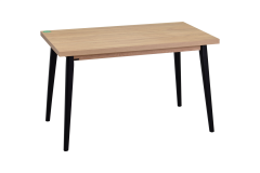 Vilinze Avanos Sabit Mdf Mutfak Masası - 70x120 Cm Naturel - Siyah