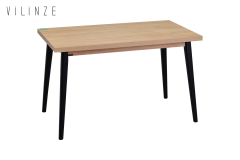 Avanos Sabit Mdf Mutfak Masası - 70x120 Cm Naturel - Siyah