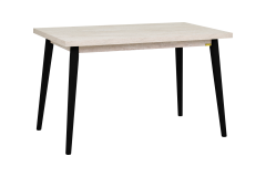 Vilinze Avanos Sabit Mdf Mutfak Masası - 70x120 Cm Traverten - Siyah