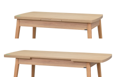 Vilinze Avanos Ahşap Açılır Kapanır Mdf Mutfak Masası - 70x120+30 cm Naturel - Naturel