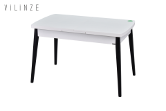 Avanos Ahşap Açılır Kapanır Mdf Mutfak Masası - 70x120+30 cm Beyaz - Siyah