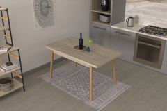 Vilinze Avanos Sabit Mdf Mutfak Masası - 80x140 Cm