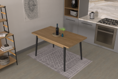 Vilinze Avanos Sabit Mdf Mutfak Masası - 80x140 Cm