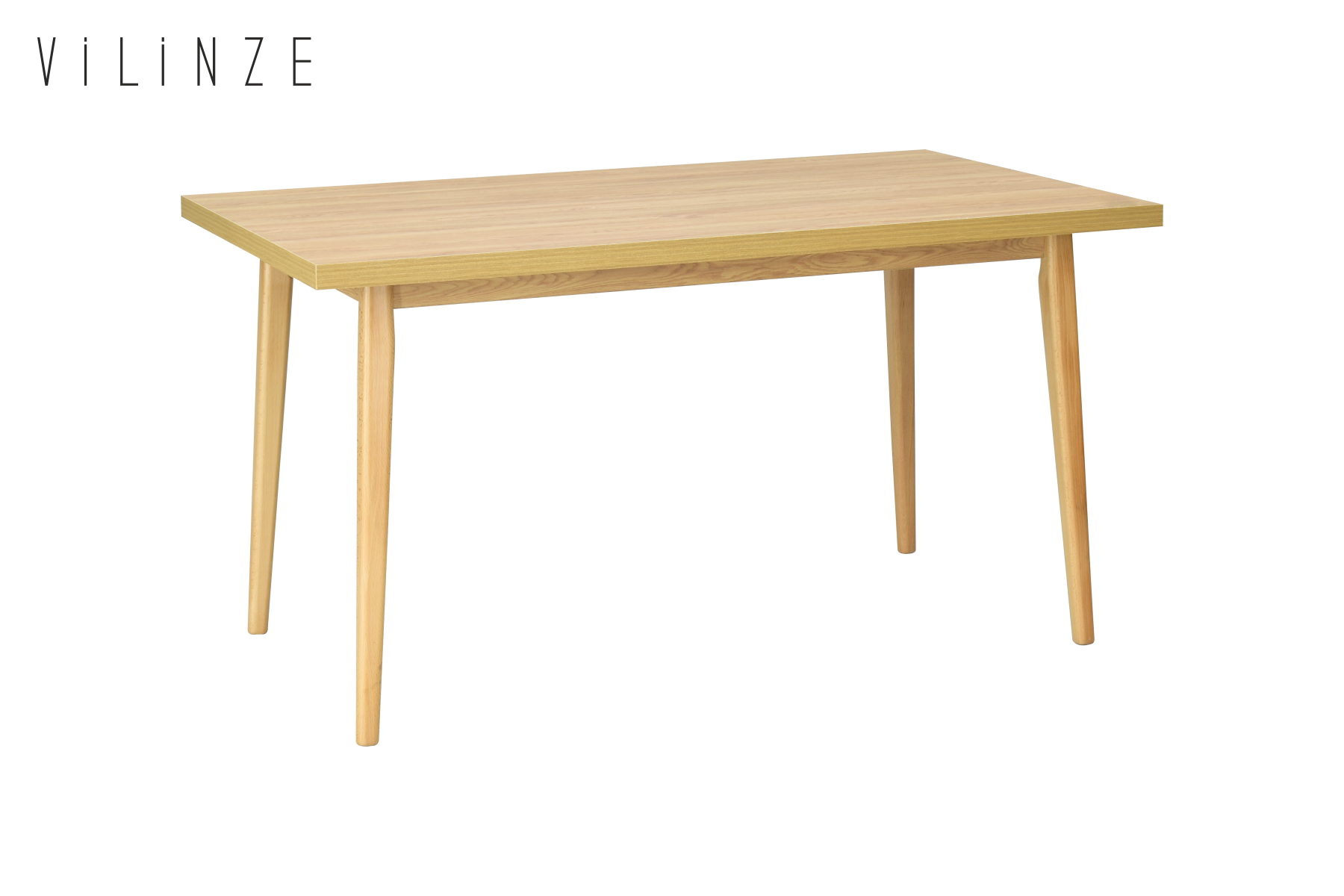 Vilinze Avanos Sabit Mdf Mutfak Masası - 80x140 Cm Naturel - Naturel