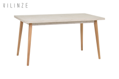Vilinze Avanos Sabit Mdf Mutfak Masası - 80x140 Cm Traverten - Naturel