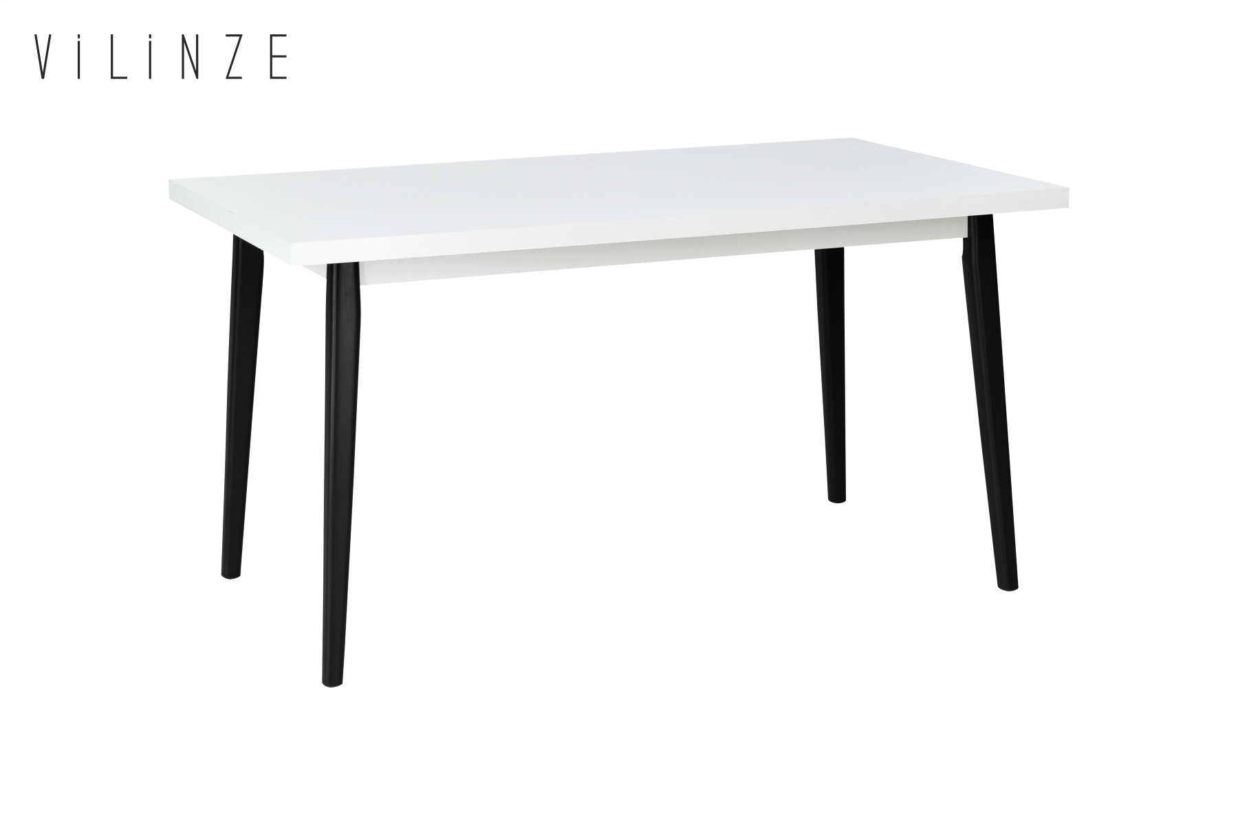 Avanos Sabit Mdf Mutfak Masası - 80x140 Cm Beyaz - Siyah