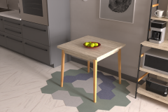 Avanos Sabit Mdf Mutfak Masası - 80x80 Cm