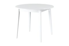 Vilinze Avanos Yuvarlak Sabit Mdf Mutfak Masası - Q90 Cm Beyaz - Beyaz