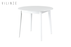 Vilinze Avanos Yuvarlak Sabit Mdf Mutfak Masası - Q90 Cm Beyaz - Beyaz