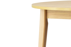 Vilinze Avanos Yuvarlak Sabit Mdf Mutfak Masası - Q90 Cm Naturel - Naturel