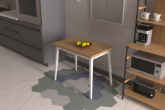 Vilinze Avanos Sabit Mdf Mutfak Masası - 60x90 Cm