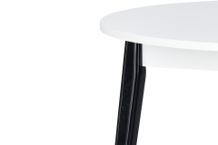 Vilinze Avanos Yuvarlak Sabit Mdf Mutfak Masası - Q90 Cm Beyaz - Siyah