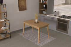 Vilinze Avanos Ahşap Açılır Kapanır Mdf Mutfak Masası - 70x120+30 cm