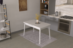 Vilinze Avanos Ahşap Açılır Kapanır Mdf Mutfak Masası - 70x120+30 cm