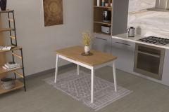 Avanos Ahşap Açılır Kapanır Mdf Mutfak Masası - 70x120+30 cm