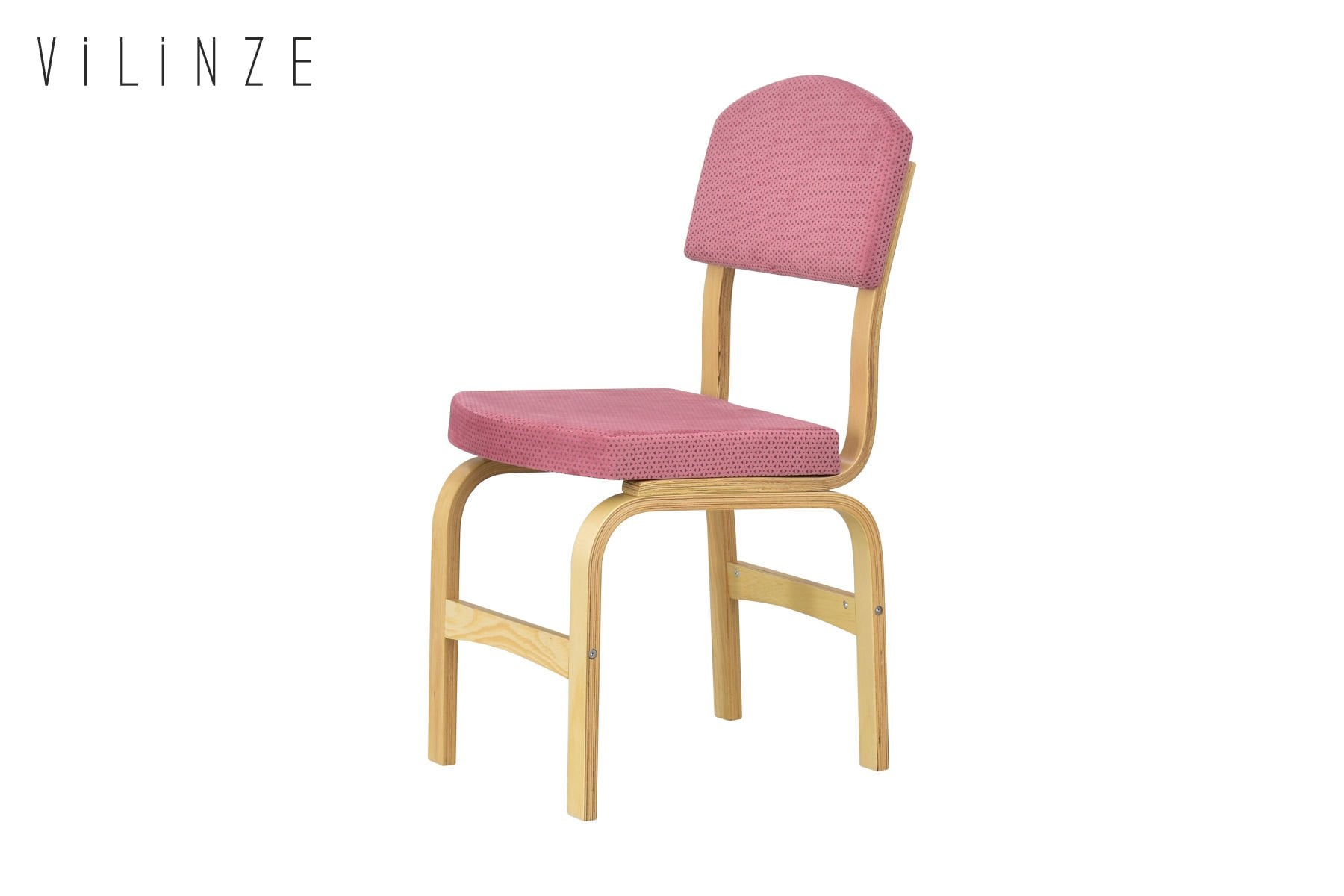 Vilinze Ege 19 Sevilla Ahşap Sandalye Naturel - Pembe