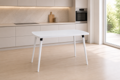 Vilinze Argos Sabit Mdf Mutfak Masası - 70x120 cm Beyaz