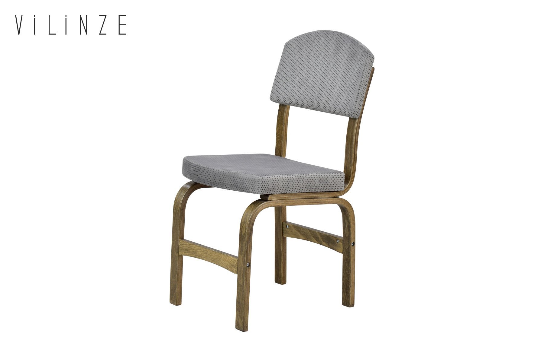 Vilinze Ege 19 Sevilla Ahşap Sandalye Kestane - Gri