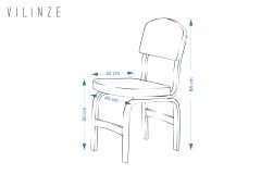 Vilinze Ege 19 Sevilla Ahşap Sandalye Kestane - Sarı