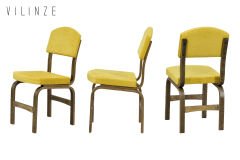 Vilinze Ege 19 Sevilla Ahşap Sandalye Kestane - Sarı