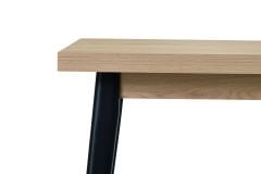 Argos Sabit Mdf Mutfak Masası - 70x120 cm Naturel/Siyah