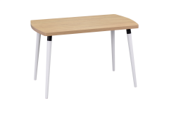 Vilinze Argos Sabit Mdf Mutfak Masası - 70x120 cm Naturel/Beyaz