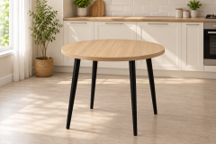 Vilinze Argos Yuvarlak MDF Sabit Mutfak Masası - Q90 Cm