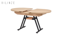 Vilinze Afyon Açılır Yemek Masası - 80x140 cm Naturel