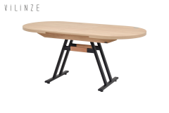 Vilinze Afyon Açılır Yemek Masası - 80x140 cm Naturel