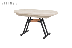 Vilinze Afyon Açılır Yemek Masası - 80x140 cm Traverten