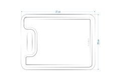 Doğal Meşe Dikey Sunum - Kesme Tahtası 18mm-Dik