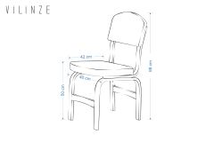 Vilinze Ege Sandalye Demre Mutfak Masası Takımı - 70x120 cm