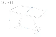 Vilinze Damla Sandalye Tatvan Vizon/Traverten Mutfak Masası Takımı - 70x120 cm