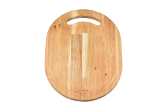 Doğal Meşe Dikey Sunum - Kesme Tahtası 18mm-Oval