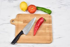 Doğal Meşe Dikey Sunum - Kesme Tahtası 18mm-Kare