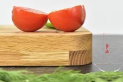 Vilinze Meşe Tepsili Kesme Tahtası - Xl