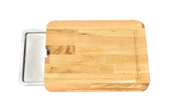 Vilinze Meşe Tepsili Kesme Tahtası - Xl