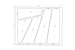 Vilinze Çekmece İçi Kepçelik 46x45 cm