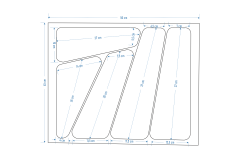 Vilinze Çekmece İçi Kepçelik 50x45 cm